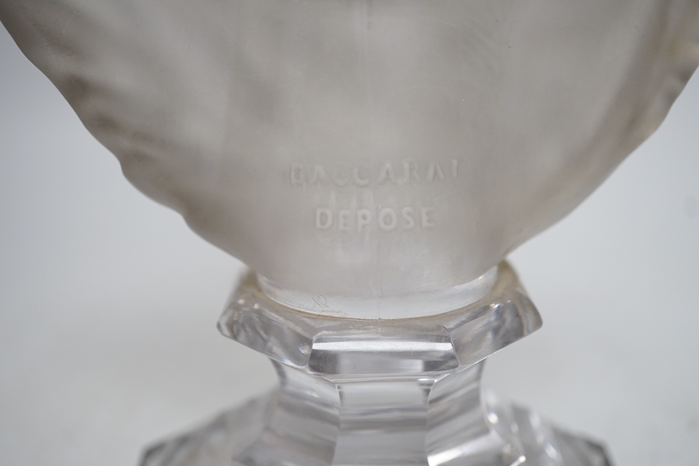 A Baccarat crystal bust of Christ, 8cms high